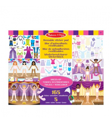 Melissa & Doug samolepky opakovaně použitelné s podložkou - oblékání