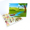 Melissa & Doug samolepky opakovaně použitelné s podložkou - zámek
