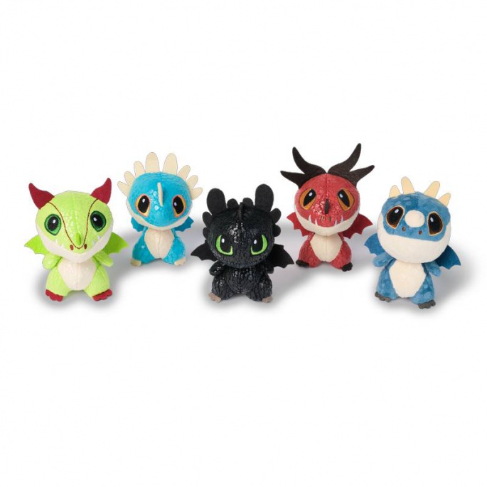 AKCE 3+1 zdarma: Jak vycvičit draka - 4 plyšoví draci v sudu za cenu 3