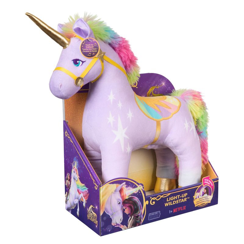 Výhodný set: Unicorn Academy plyšový Wildstar se zvuky 38 cm + náhrdelník s prstenem