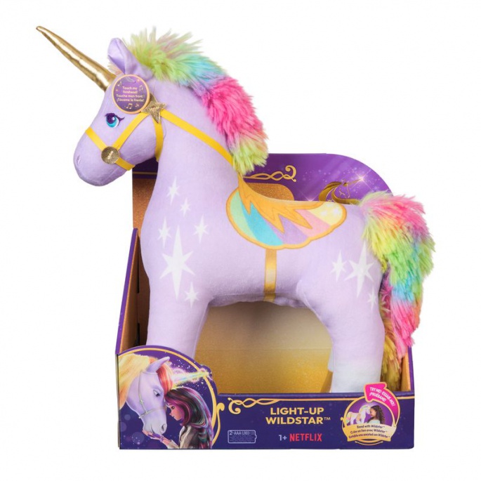 Výhodný set: Unicorn Academy plyšový Wildstar se zvuky 38 cm + náhrdelník s prstenem