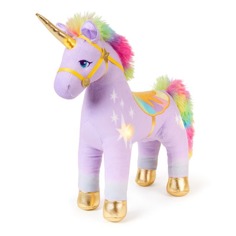 Výhodný set: Unicorn Academy plyšový Wildstar se zvuky 38 cm + náhrdelník s prstenem