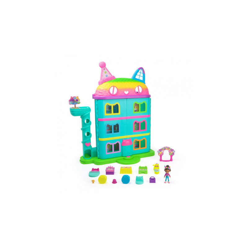 Výhodný set: Gábinin kouzelný domek velký dům oslava + pokojíček k velkému domu kuchyňka