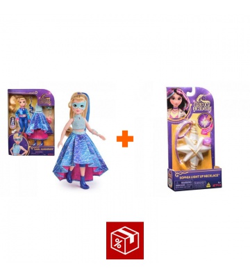 Výhodný set: Unicorn Academy deluxe panenka Isabel 24 cm + náhrdelník s prstenem