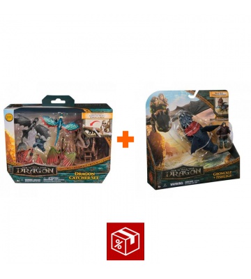 Výhodný set: Jak vycvičit draka multibalení figurek + drak a Viking Garvan a Rybinoha