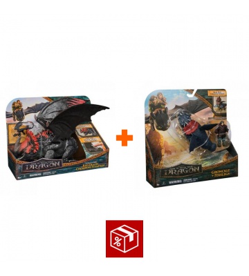 Výhodný set: Jak vycvičit draka velký drak Red Death + drak a Viking Garvan a Rybinoha