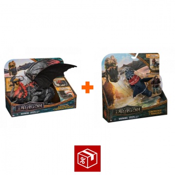 Výhodný set: Jak vycvičit draka velký drak Red Death + drak a Viking Garvan a Rybinoha