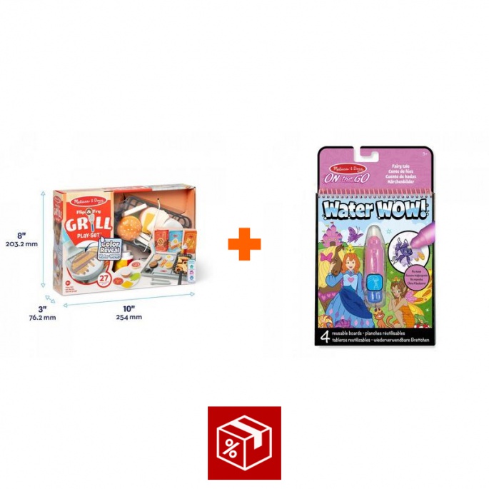 AKCE: Melissa & Doug Water WOW kouzlení vodou grilování + kouzlení vodou pohádky ZDARMA