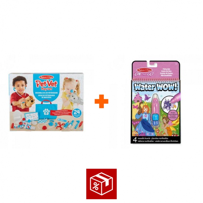 AKCE: Melissa & Doug hra na veterináře + WOW kouzlení vodou pohádky ZDARMA