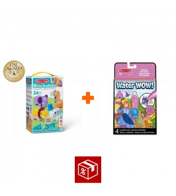 AKCE: Melissa & Doug Blockables stavebnice safari + kouzlení vodou pohádky ZDARMA