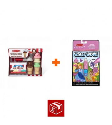 AKCE: Melissa & Doug kopečková zmrzlina set + Water WOW kouzlení vodou pohádky ZDARMA