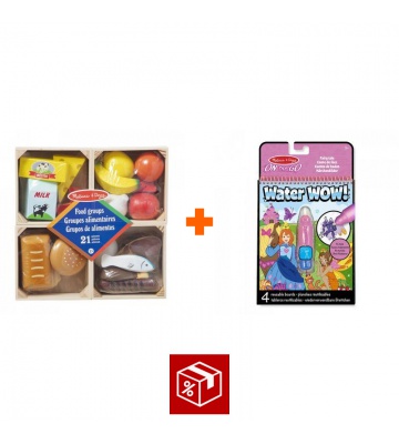 AKCE: Melissa & Doug jídelní set + Water WOW kouzlení vodou pohádky ZDARMA
