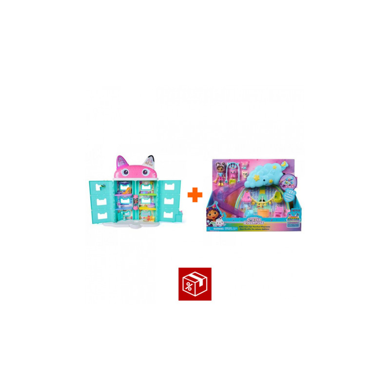 Výhodný set: Gábinin kouzelný domek ve filmu: velký dům z filmu + hrací sada jesličky