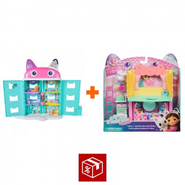 Výhodný set: Gábinin kouzelný domek velký dům z filmu + pokojíček k velkému domu kuchyňka