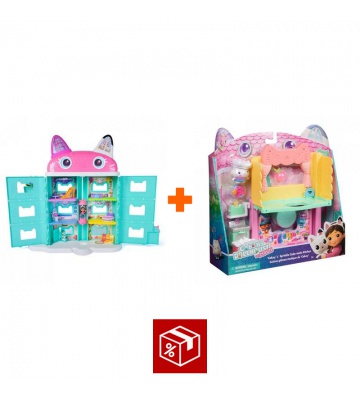 Výhodný set: Gábinin kouzelný domek ve filmu: velký dům z filmu + kuchyňka k velkému domu