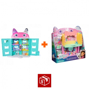 Výhodný set: Gábinin kouzelný domek ve filmu: velký dům z filmu + kuchyňka k velkému domu