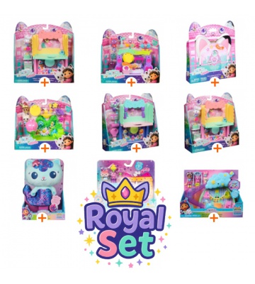 Royal set: 9 doplňků k velkému Gábininu domečku + plyšový Mercat ZDARMA