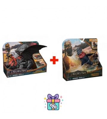 Výhodný set: Jak vycvičit draka velký drak Red Death + drak a Viking Garvan a Rybinoha