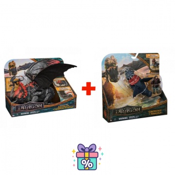 Výhodný set: Jak vycvičit draka velký drak Red Death + drak a Viking Garvan a Rybinoha