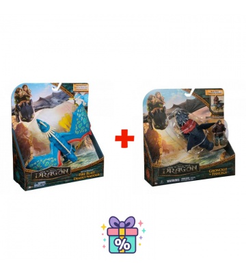 Výhodný set: Jak vycvičit draka Nodr Smrťák vystřelující šipky + Garvan a Rybinoha