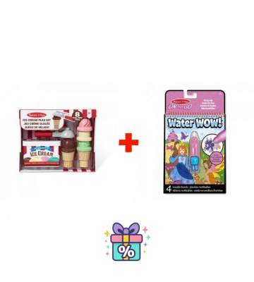 AKCE: Melissa & Doug kopečková zmrzlina set + Water WOW kouzlení vodou pohádky ZDARMA