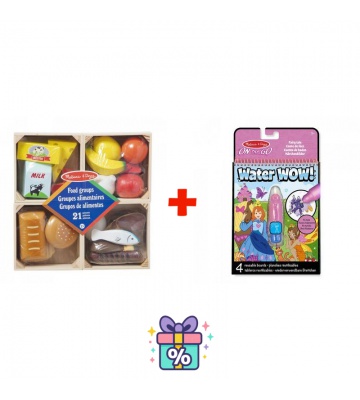 AKCE: Melissa & Doug jídelní set + Water WOW kouzlení vodou pohádky ZDARMA