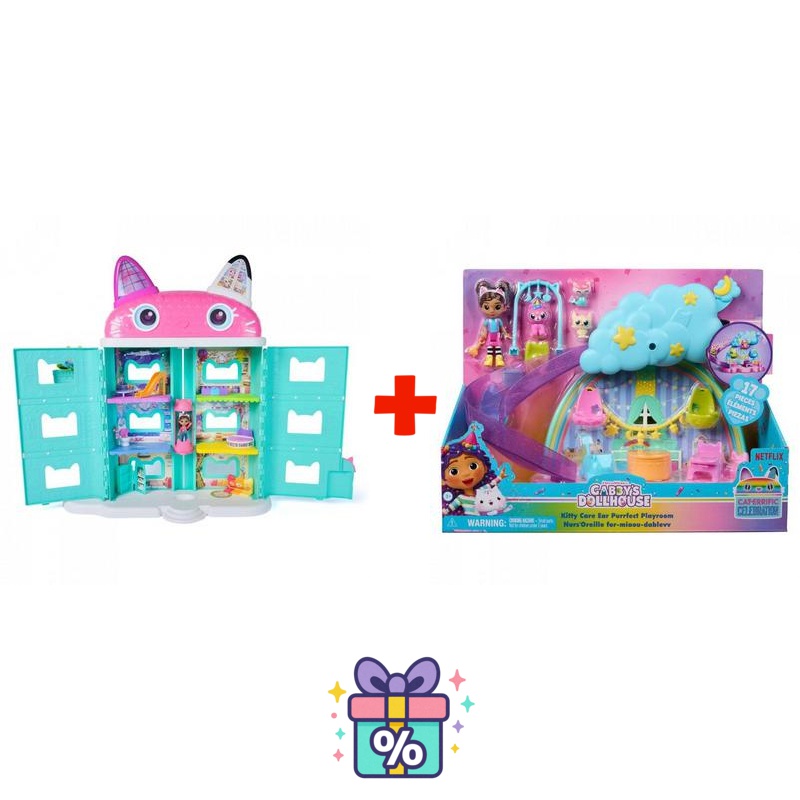 Výhodný set: Gábinin kouzelný domek ve filmu: velký dům z filmu + hrací sada jesličky