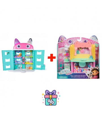 Výhodný set: Gábinin kouzelný domek velký dům z filmu + pokojíček k velkému domu kuchyňka