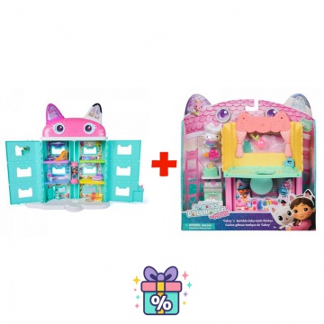 Výhodný set: Gábinin kouzelný domek velký dům z filmu + pokojíček k velkému domu kuchyňka