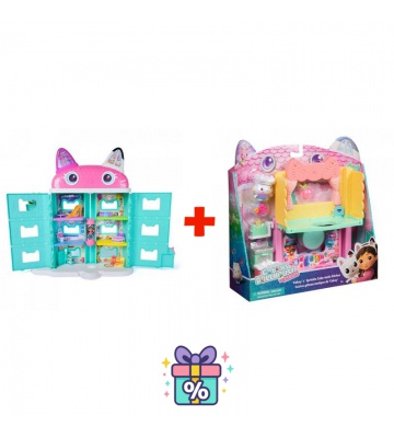 Výhodný set: Gábinin kouzelný domek ve filmu: velký dům z filmu + kuchyňka k velkému domu