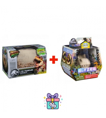 Výhodný set: Dino interaktivní T-rex líhnoucí se z vejce + Bitzee Jurský svět s dinosaury