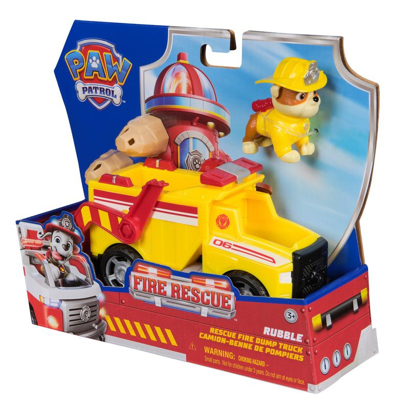 AKCE: Tlapková patrola Fire Rescue vozidla Rubble + Chase + Zuma ZDARMA