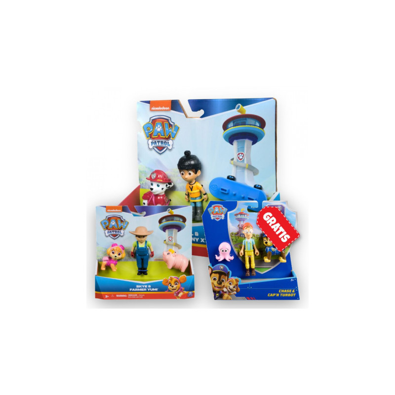 AKCE: Tlapková patrola Danny X a Marshall + Yumi a Skye + Chase a kapitán Turbot ZDARMA