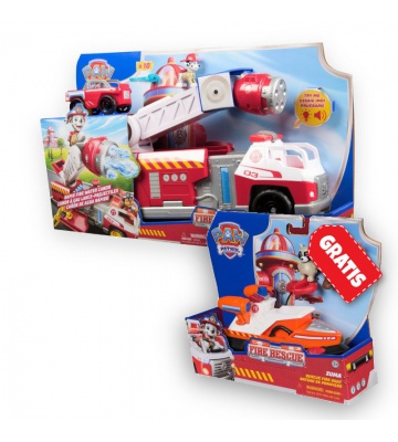 AKCE: Tlapková patrola Fire Rescue velké interaktivní hasičské auto + vozidlo Zuma ZDARMA