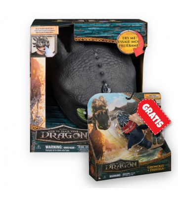 AKCE: Jak vycvičit draka maska Bezzubky se zvuky a světly + Garvan a Rybinoha ZDARMA