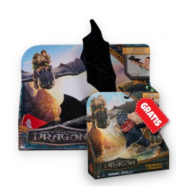 AKCE: Jak vycvičit draka plyšák Bezzubka objímající + Garvan a Rybinoha ZDARMA