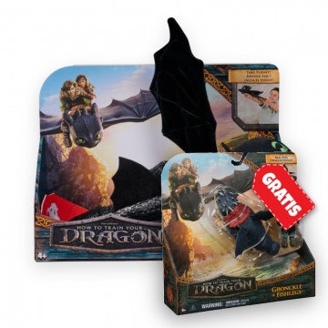 AKCE: Jak vycvičit draka plyšák Bezzubka objímající + Garvan a Rybinoha ZDARMA