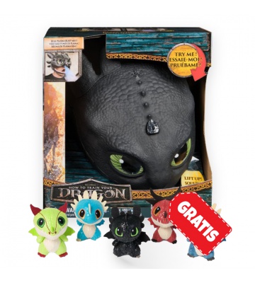 AKCE: Jak vycvičit draka maska Bezzubky se zvuky a světly + plyšoví draci v sudu ZDARMA