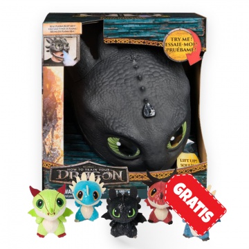 AKCE: Jak vycvičit draka maska Bezzubky se zvuky a světly + plyšoví draci v sudu ZDARMA