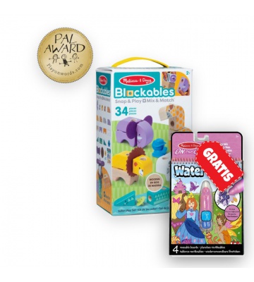 AKCE: Melissa & Doug Blockables stavebnice safari + kouzlení vodou pohádky ZDARMA