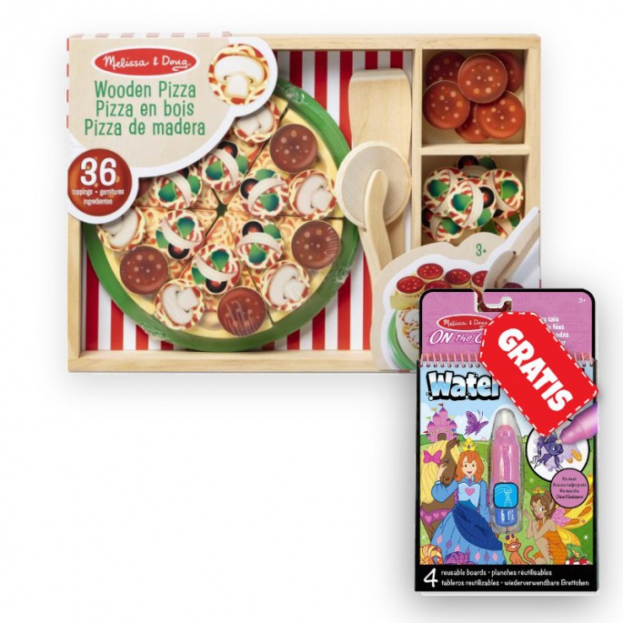 AKCE: Melissa & Doug pizza party set + Water WOW kouzlení vodou pohádky ZDARMA