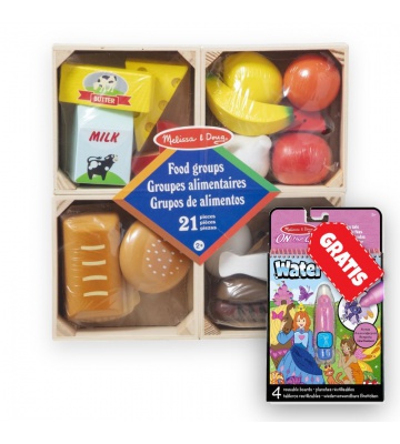 AKCE: Melissa & Doug jídelní set + Water WOW kouzlení vodou pohádky ZDARMA