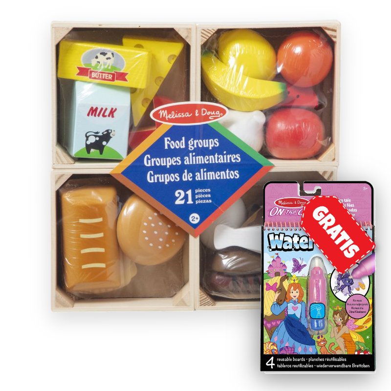 AKCE: Melissa & Doug jídelní set + Water WOW kouzlení vodou pohádky ZDARMA