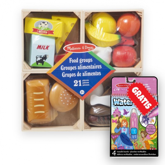 AKCE: Melissa & Doug jídelní set + Water WOW kouzlení vodou pohádky ZDARMA