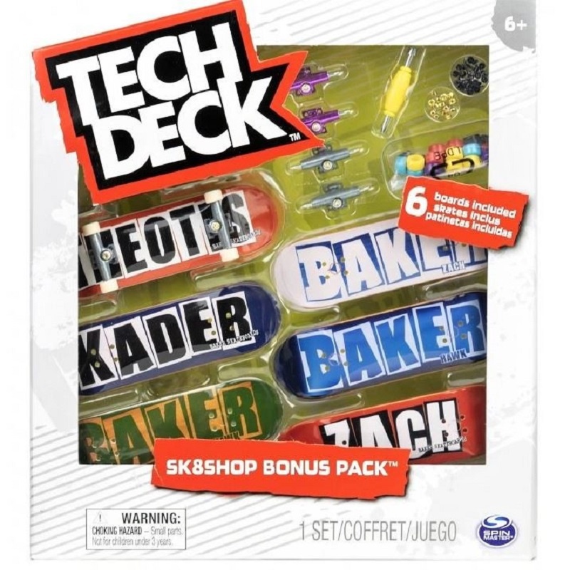 Tech Deck skateshop 6ks s příslušenstvím Baker