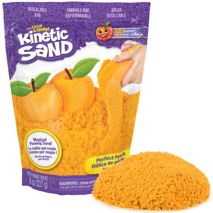Kinetic Sand balení s ovocnými vůněmi broskev