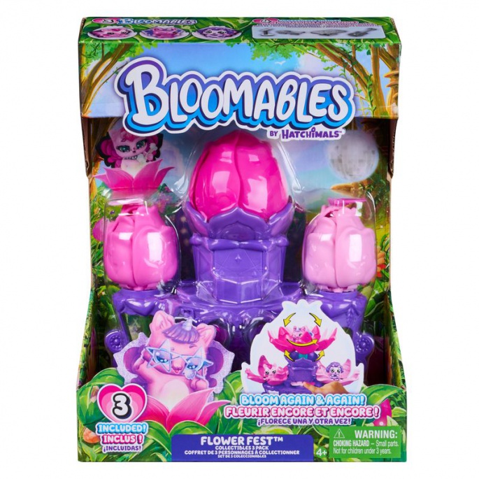 Hatchimals Bloomables květinová hrací sada 3 figurky