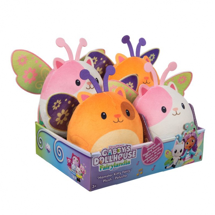 Gábinin kouzelný domek plyšový křečík bílý se zvuky 14 cm