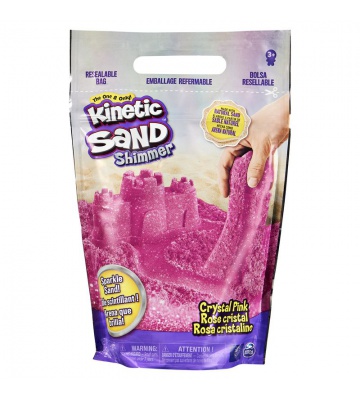 Kinetic Sand balení třpytivého růžového písku 0,9 kg