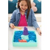 Kinetic Sand krabice tekutého písku s podložkou modrá